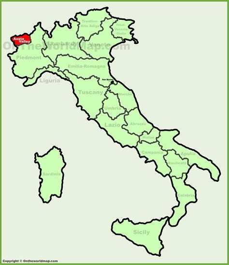 where is valle d'aosta located